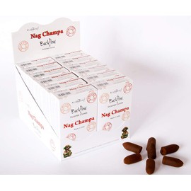 Stamford INC 37405 Nag Champa Incense Backflow Cones x 12 Packs, Black, One Size