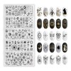 5 Pcs Nail Plates Stamping Set Starry Star Moon Esoteric