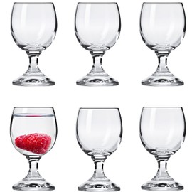 Alcohol Cage® Alkoholgläser Set | 6er-Set Schnapsgläser 40 ml und 4cl mit Stiel Likörgläser | Kristallglas Haltbar hohe Qualität Zeitlose Eleganz Spülmaschinenfest 40 ml x 6 Stück