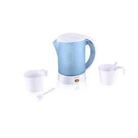 HYUNDAI ELECTRONICS VK518 Plastic Kettle, 0.6 L, 650 W, Water Level Indicator, Suitable for Travel