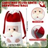 SATINIOR 12 Pcs Plush Santa Drawstring Bags for Christmas 4"