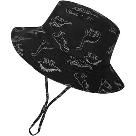 DRESHOW Baby Sun Hat Toddler Sun Protection Animal Cap Unisex Summer Bucket Hat with Chin Strap UPF 50+