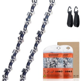 Savior 2-Pack 12 Inch Chainsaw Chain for Ryobi OCS1830, 45 Links, .043" Gauge, 3/8" LP, Low-Kickback Chains Compatible with Dewalt DCM565N, Bosch AKE 30 S and More
