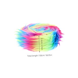 Gatuida 4pcs Shaggy Precut Craft Trim for DIY Gnomes Beards Mask Hair and Cosplay Decorations for Creative Projects and Educational Settings