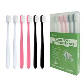 EasyHonor- 【ULTRA SUAVE】Usando la tecnología japonesa de cepillos de dientes suaves, más de 20,000 cerdas microfinas son mucho más delgadas que otras cerdas suaves con un grosor de 120 μm, finas y sua