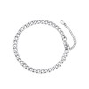 FaithHeart Anklet for Women, Stainless Steel Foot Jewellery in Silver,