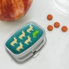 Llama Chameleon Funny Humor Rectangle Pill Case Trinket Gift Box