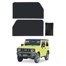 SEIWA Car Model-Specific Product for Suzuki Jimny & Sierra & Nomad (JB64/JB74/JC74) Exclusive Magnetic Front Side Curtain 2-Piece Set IMP216 Light-Blocking Grade 3 Fabric Used Exclusive Design Car