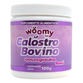 Calostro Bovino y Inmunoglobulina en Polvo Woomy Natura de 100 g                                                                                      