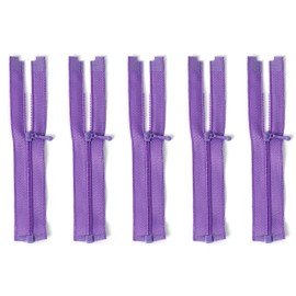 Ultra Small Doll Clothes Fasteners, 5 Pieces, 3.9 inches (10 cm), Open Zipper, Doll Clothes Accessories, DIY Craft Accessories, 8