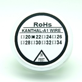 KANTHAL A1 Type Resistance Wire 30ft (10m) Spool 22-32G AWG (22G)