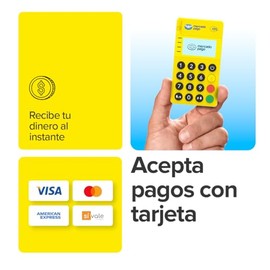 MERCADO PAGO POINT Mini, Terminal para Tarjetas con Conexión Bluetooth, Incluye Tarjeta Debit MasterCard