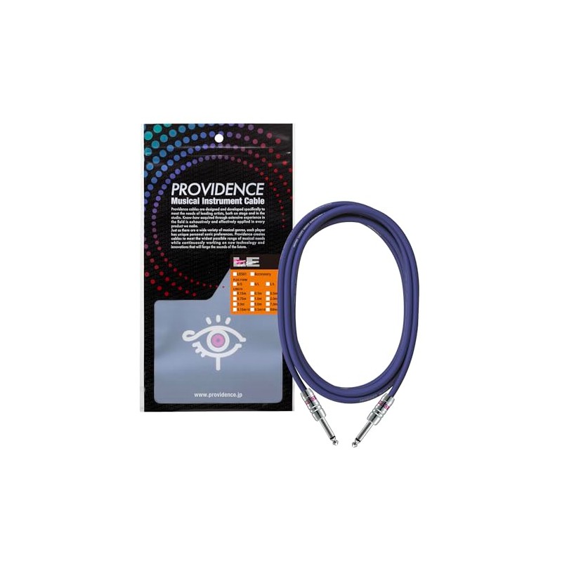 Providence LE501 Shielded Cable 5m S/S Plug (Straight/Straight) Blue