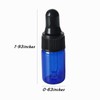 36 Pack Mini Glass Dropper Bottle 3ml Blue Glass Dropper