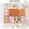 FYY Daily Pill Organizer, 7 Compartments Portable Pill Case Travel