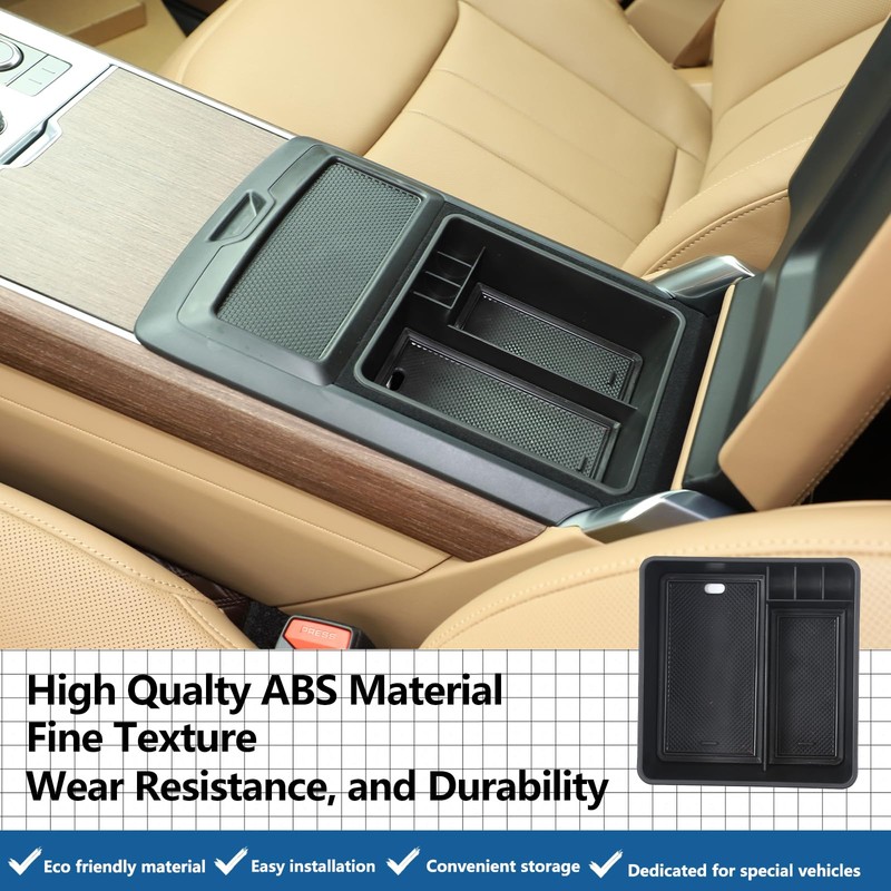 Bekantogy Car Armrest Storage Box Tray Compatible with Land Rover