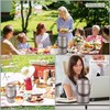 GOLDEN KEY GOLDEN KEY Stainless Vacuum-Insulated Large Thermos for Hot Food with 3 Stackable Storage Containers and Lunch Bag,Hot & Cold Soup Wide Mouth Thermo Lunch Container for Adults,(77 ounce coffee)