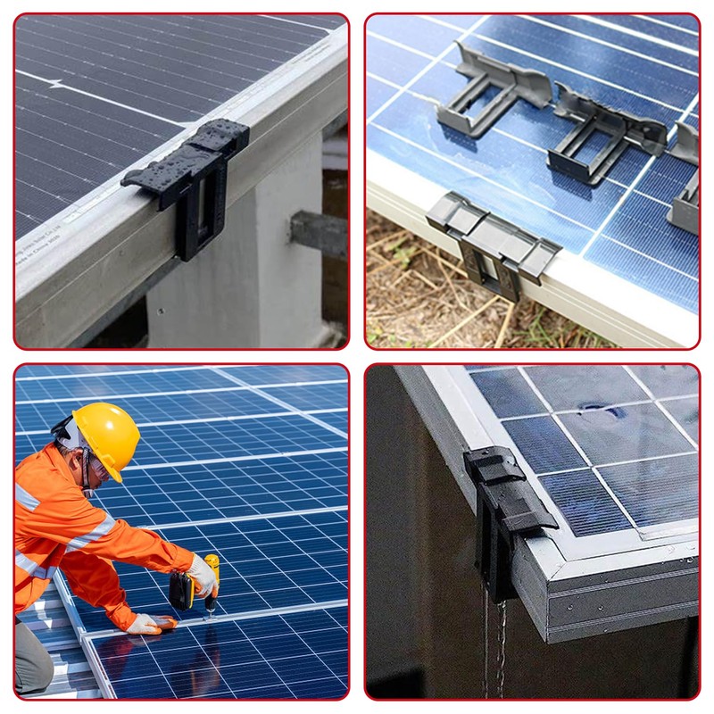 Pack of 24 Solar Panel Water Drain Clips 30 mm,