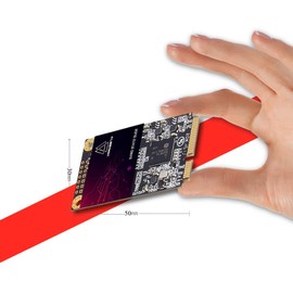 KingShark Msata SSD 500GB Internal mSATA SSD 30x50mm 6Gb/s Solid State Internal Hard Drive for Desktop Portable High Performance mSATA Mini Hard Disk