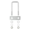 Lashing Brackets, Rectangular U-Brackets with Plate & Nuts, M10 Galvanised,