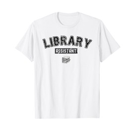 Library Vintage Bookworms Lady Librarian Library Assistant T-Shirt
