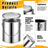 Uiifan 8 Pcs 1 Gallon Empty Metal Paint Cans with