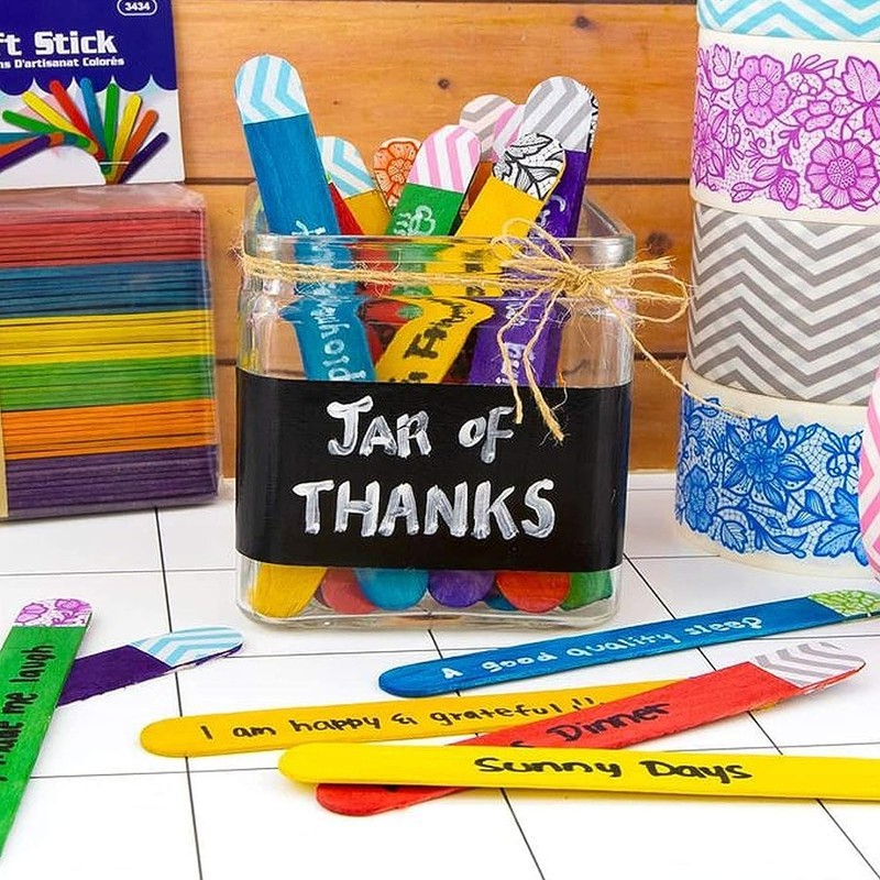 Happium Lollipop Sticks, 100 Pieces Lolly Sticks for Craft Wooden