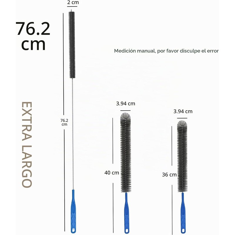 Cepillo de Drenaje MBJRFU D015 Flexible para Limpieza de Tuberías