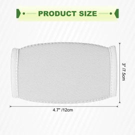 YELARXI Football Chin Pad, Football Chin Cover Helmet Pad Polyester & White Sport Accessories One Size Fits All - Fitting for (Rugby/Lacrosse/Biking)