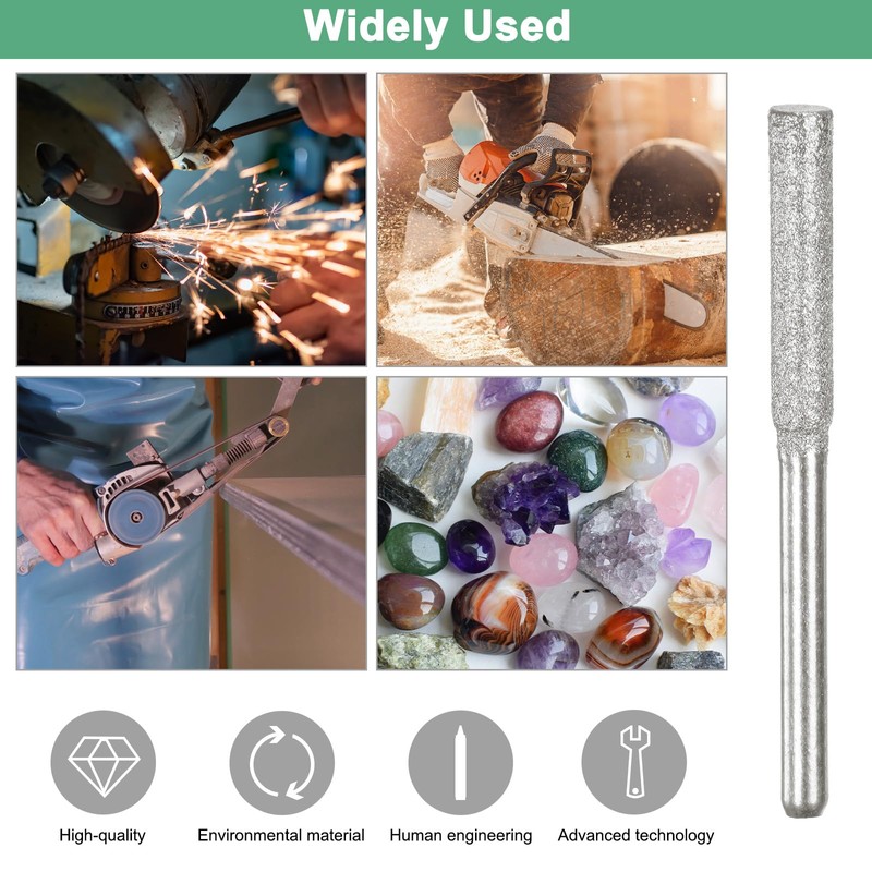 M METERXITY 45-Pack Diamond Chainsaw Sharpener, 5/32", 3/16", 7/32" High