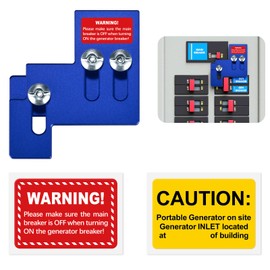 ACANORA Generator Interlock Kit for Square D QO or Homeline 100 or 125 Amp Panels, 3/4 to 7/8 Inches Spacing, Blue