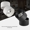 Surface Mounted Anti Glare Led Ceiling Light Foldable Rotating Spotlight