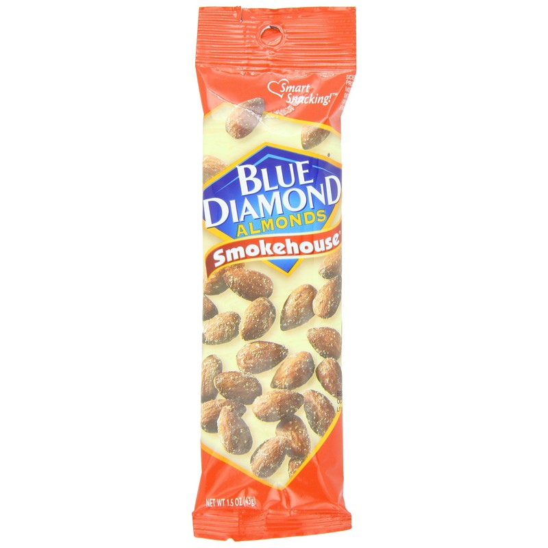 Blue Diamond Almonds, Smokehouse, 1.5-Ounce Packages (Pack of 24)
