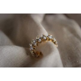 Lorram - Gold Plated Crystal Stone Ring