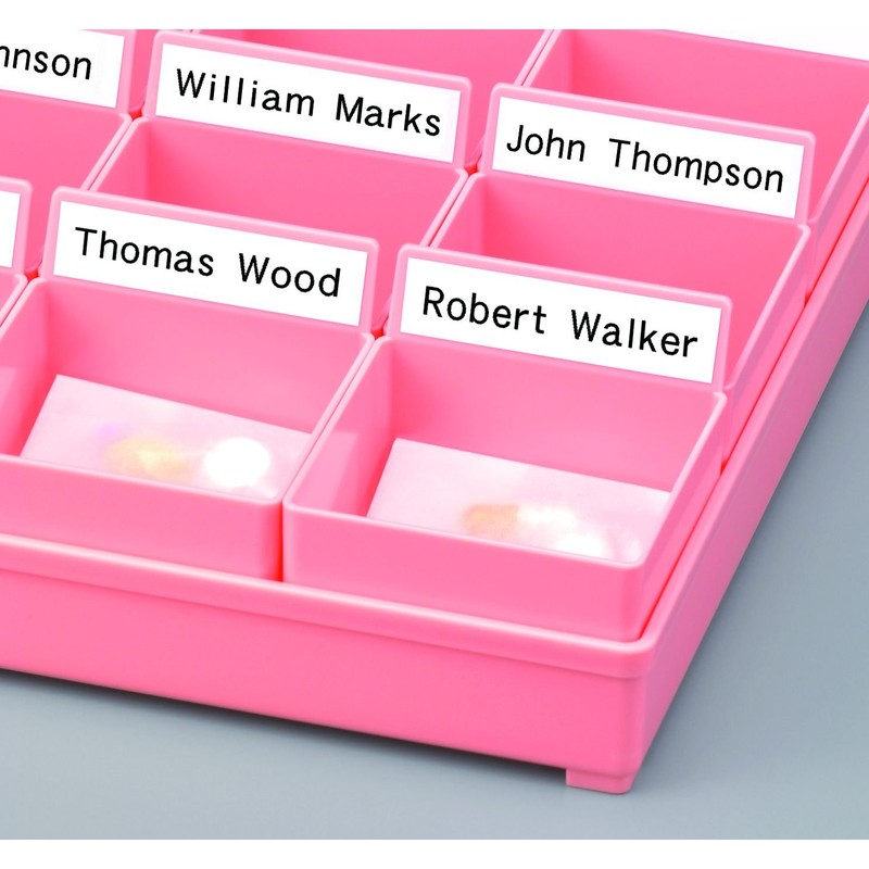 Casio Printer tape paper XR-18TWE Bandfarbe: white Schriftfarbe:black 18 mm