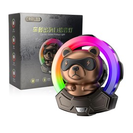 Wireless Led Lights for Car Interior,Smart Ambient Lighting Car and Air Freshener Diffuser 2 in 1,USB Charging Sound Activated Led Lights,Lights that Sync with Music,Air Vent Installation