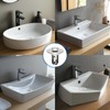 iFealClear Upgraded 4-in-1 Bathroom Sink Drain Stopper Hair Catcher, Universal