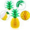 Blulu 14 Inch Pineapple Honeycomb Centerpieces Tissue Paper Pineapple Table
