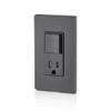 Leviton Decora Combination Switch and Tamper-Resistant Receptacle, T5625-E, Black