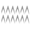 16pcs V Shaped Mini Chalkboard Sign Erasable Reusable for Food