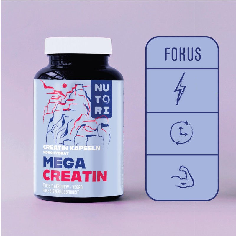 NUTORI - Creatine Monohydrate Capsules for Physical Performance Enhancement -
