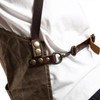 Midkit Waxed Canvas Apron for Woodworkers Carpenters Work Apron with