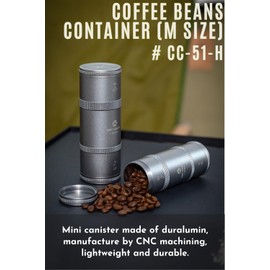 camping moon Coffee Canister 2-Stage CNC Cutting Duralumin CC-51-H
