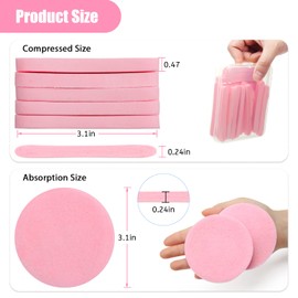 Luxiv Esponjas faciales comprimidas de 360+1 unidades, esponja de cara redonda, esponjas de eliminación de maquillaje comprimidas profesionales para esteticistas, esponja de lavado facial, almohadill