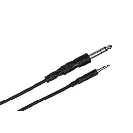 Hosa CMS-103 3.5 mm TRS to 1/4" TRS Stereo Interconnect Cable, 3 Feet