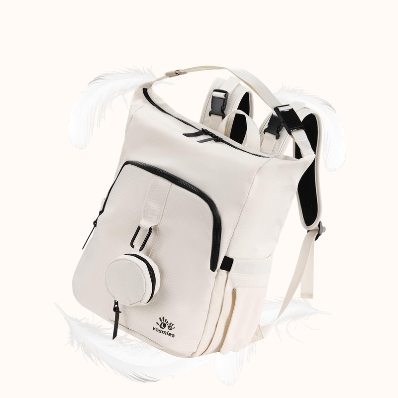 vosmles Diaper Bag Backpack with Changing Pad, Wet Dry Bag,