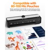 Laminator Machine with 40 Pack Letter Size Laminating Pouches (8.5"