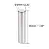 sourcing map 15pcs 8 mm x 35 mm Dowel Pin