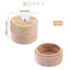 Samcos Baby Tooth Box, Wooden Baby Tooth Case, Compact, Storage