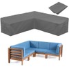 BOSKING Patio Sofa cover V-Shaped Sectional Furniture Cover Heavy Duty